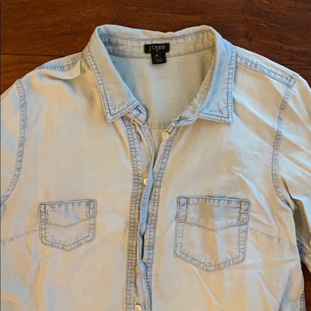 Jcrew Chambray Button Down - image 3